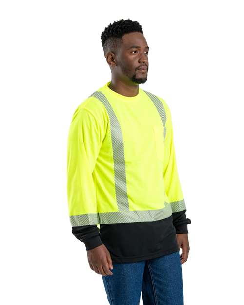 Berne Apparel Men's Hi-Vis Class 3 Color Blocked T-Shirt HVK018
