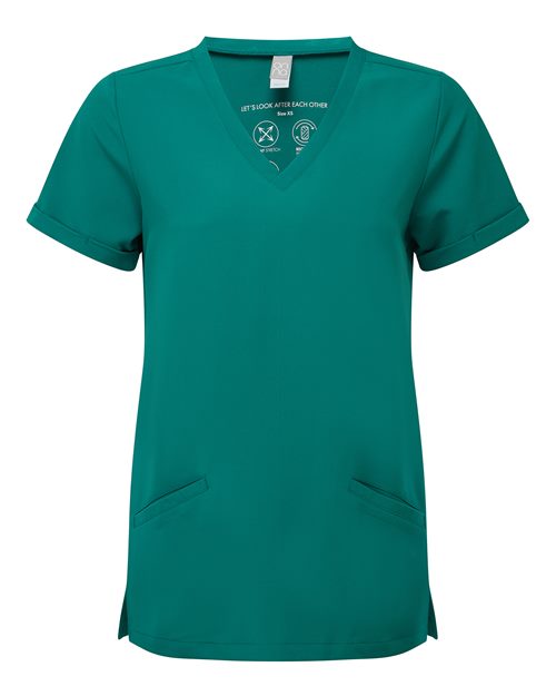 Onna Women's Invincible V-Neck Stretch Scrub Top NN310
