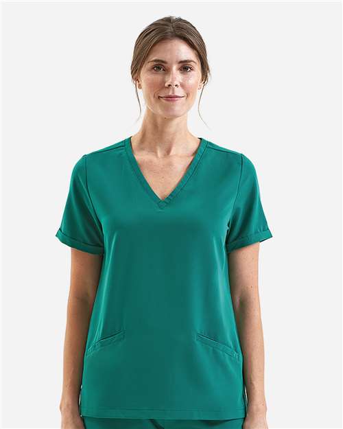 Onna Women's Invincible V-Neck Stretch Scrub Top NN310