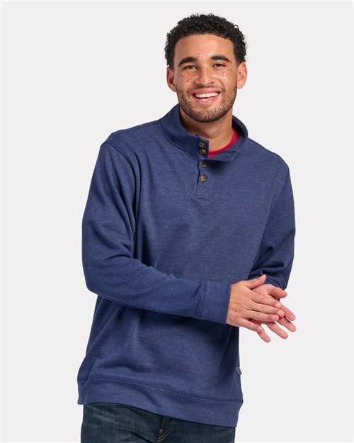 Boxercraft Men's French Terry Button Pullover BM5209