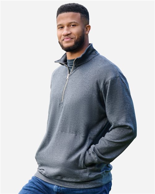 J. America Unisex Electric Fleece Quarter-Zip Sweatshirt 8741