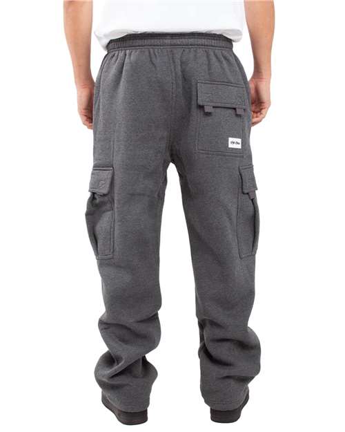Shaka Wear Unisex Fleece Cargo Sweatpants SHFCP