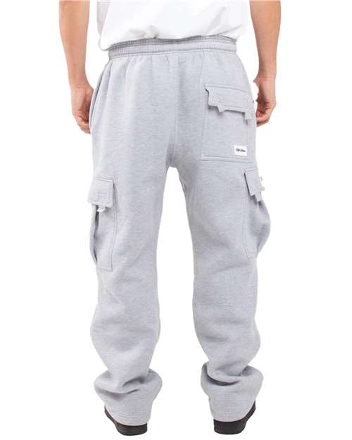 Shaka Wear Unisex Fleece Cargo Sweatpants SHFCP