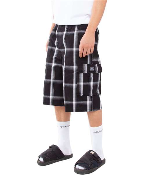 Shaka Wear Unisex Plaid Shorts SHSP