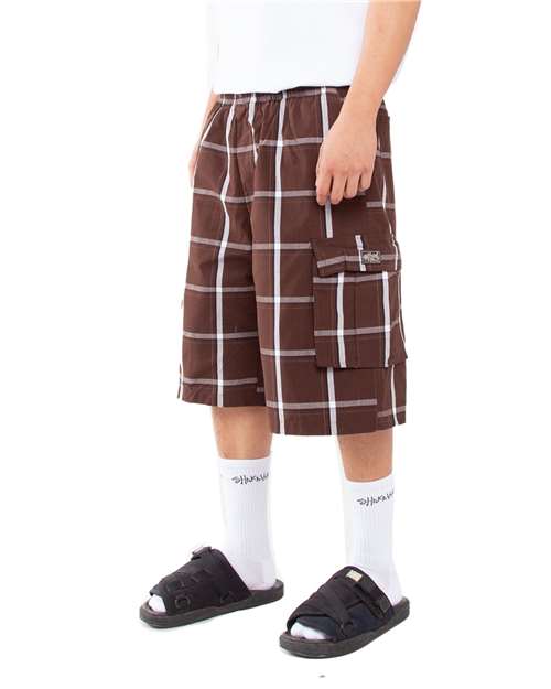 Shaka Wear Unisex Plaid Shorts SHSP