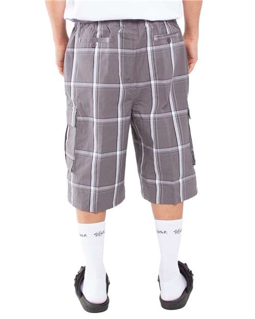 Shaka Wear Unisex Plaid Shorts SHSP