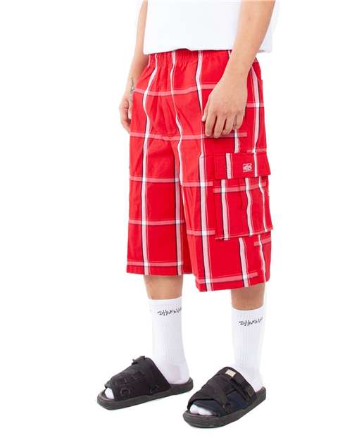 Shaka Wear Unisex Plaid Shorts SHSP