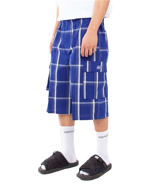 Shaka Wear Unisex Plaid Shorts SHSP