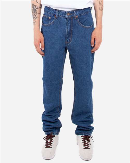 Shaka Wear Unisex Denim Straight-Leg Jeans SHRDJ
