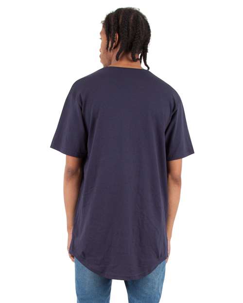 Shaka Wear Unisex Curved Hem Long Tee SHCLT