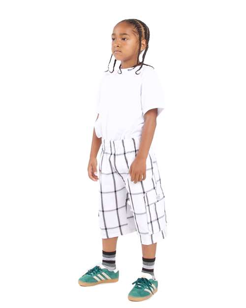 Shaka Wear Youth Plaid Shorts SHKP