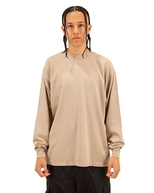 Shaka Wear Unisex Max Heavyweight Garment-Dyed Long Sleeve Tee SHGDLS