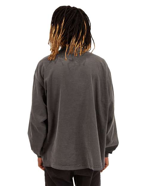 Shaka Wear Unisex Max Heavyweight Garment-Dyed Long Sleeve Tee SHGDLS