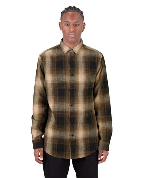 Shaka Wear Unisex Plaid Flannel Overshirt SHHFS