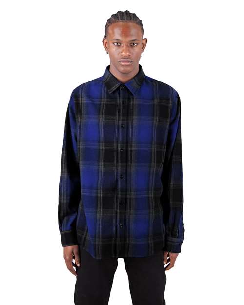 Shaka Wear Unisex Plaid Flannel Overshirt SHHFS