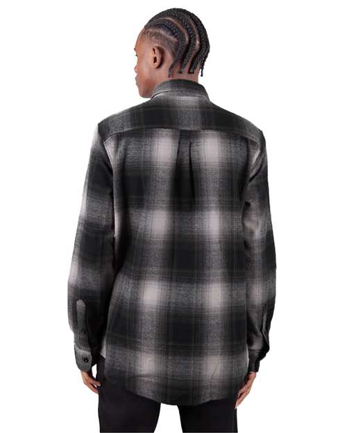Shaka Wear Unisex Plaid Flannel Overshirt SHHFS