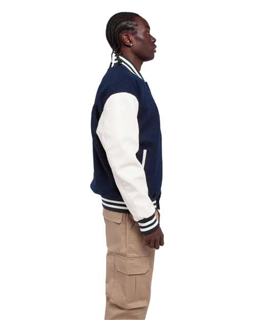 Shaka Wear Unisex Letterman Jacket SHLLJ