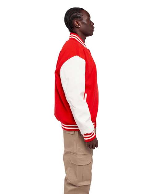 Shaka Wear Unisex Letterman Jacket SHLLJ