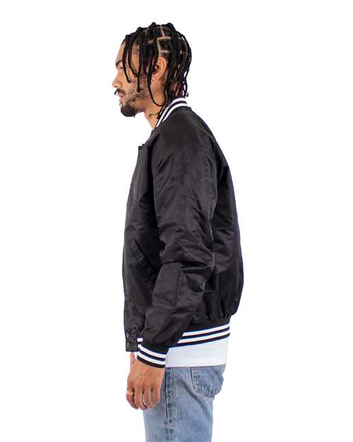 Shaka Wear Unisex Varsity Bomber Jacket SHVBJ