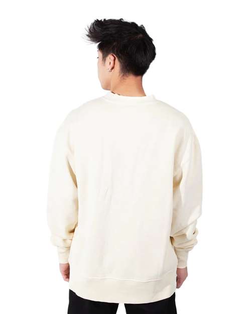 Shaka Wear Unisex Los Angeles Garment-Dyed Crewneck Sweatshirt SHGFC