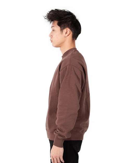 Shaka Wear Unisex Los Angeles Garment-Dyed Crewneck Sweatshirt SHGFC