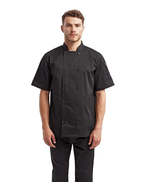 Artisan Collection by Reprime Unisex Short Sleeve Recycled Chef Coat RP656
