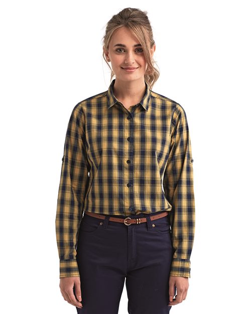 Artisan Collection by Reprime Women's Mulligan Check Cotton Dress Shirt RP350