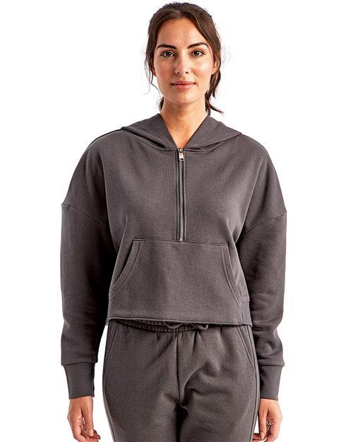 TriDri Women's Alice Half-Zip Hooded Sweatshirt TD077