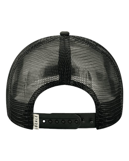 LOCALE Printed Five-Panel Trucker Cap 5PTKR