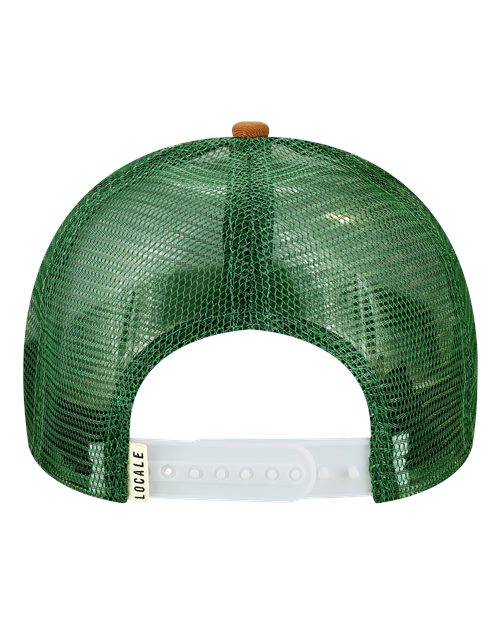 LOCALE Printed Five-Panel Trucker Cap 5PTKR