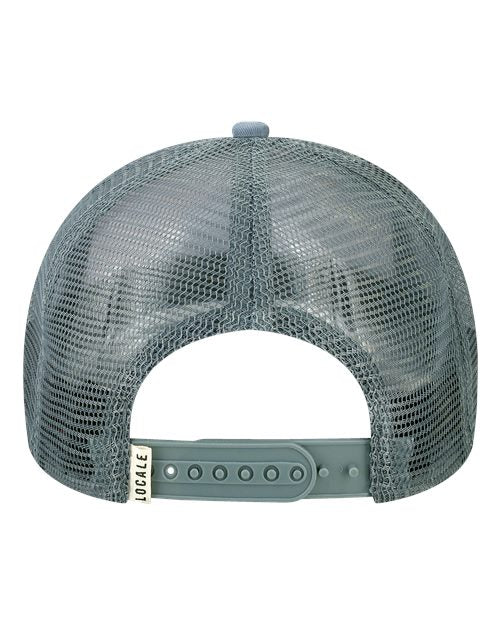 LOCALE Printed Five-Panel Trucker Cap 5PTKR