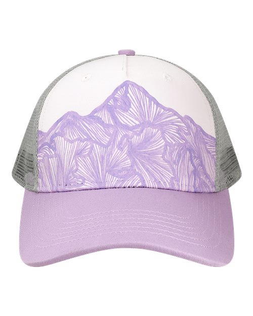 LOCALE Printed Five-Panel Trucker Cap 5PTKR