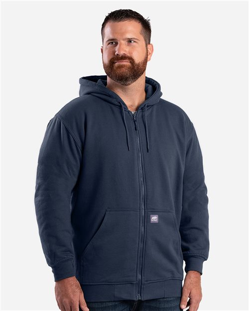 Berne Apparel Men's Tall Heritage Thermal-Lined Full-Zip Hooded Sweatshirt SZ101T