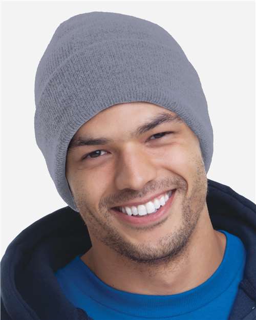 Bayside USA-Made 12'' Knit Cuffed Beanie 3825