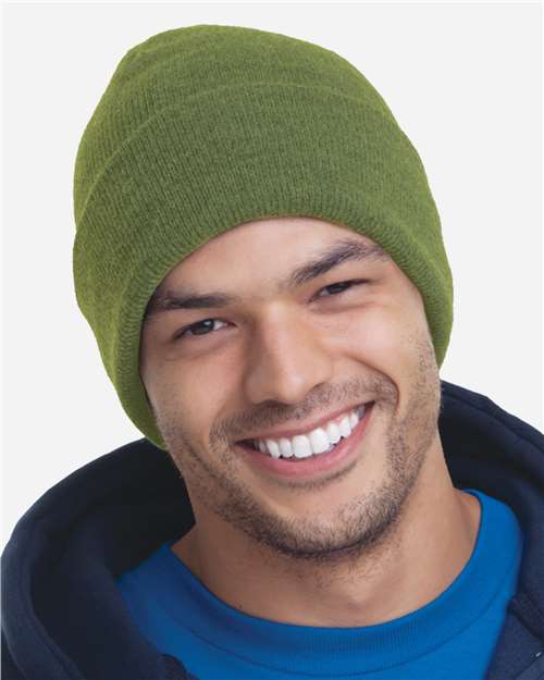 Bayside USA-Made 12'' Knit Cuffed Beanie 3825