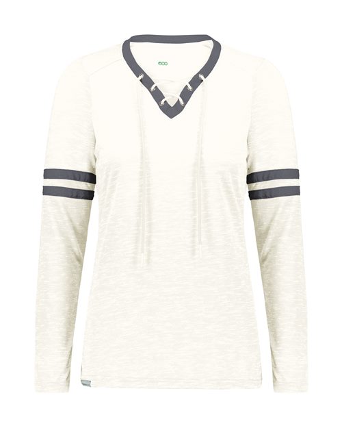 Holloway Women's Eco Revive™ Monterey Long Sleeve V-Neck T-Shirt 223246