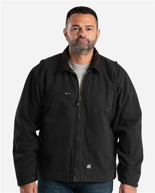 Berne Apparel Men's Highland Washed Gasoline Jacket J374