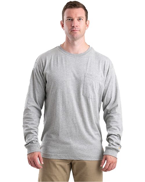 Berne Apparel Men's Performance Long Sleeve Pocket T-Shirt BSM40