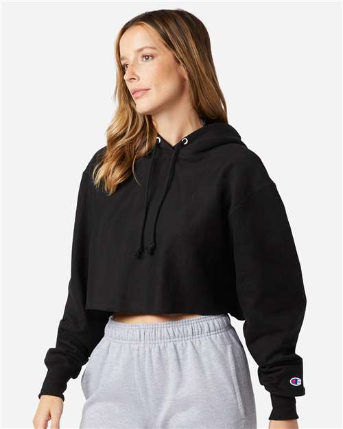 Champion Women's Reverse Weave® Hooded Cropped Sweatshirt RW01W