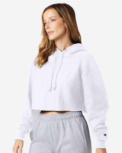 Champion Women's Reverse Weave® Hooded Cropped Sweatshirt RW01W