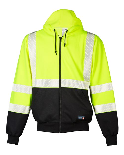 Kishigo Unisex FR Full-Zip Hooded Sweatshirt F507