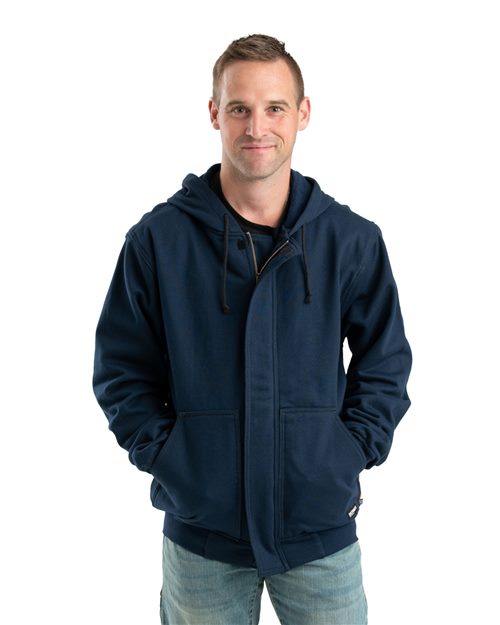 Berne Apparel Men's Flame Resistant Full-Zip Hooded Sweatshirt FRSZ19