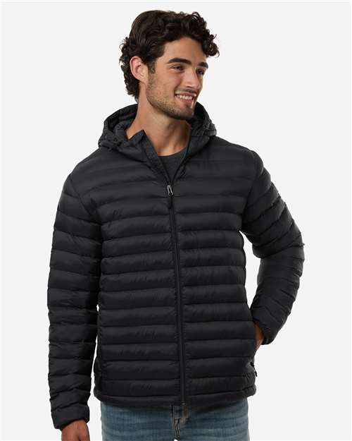 Weatherproof Men's Lightweight Poly-filled Hooded Puffer Jacket 26715