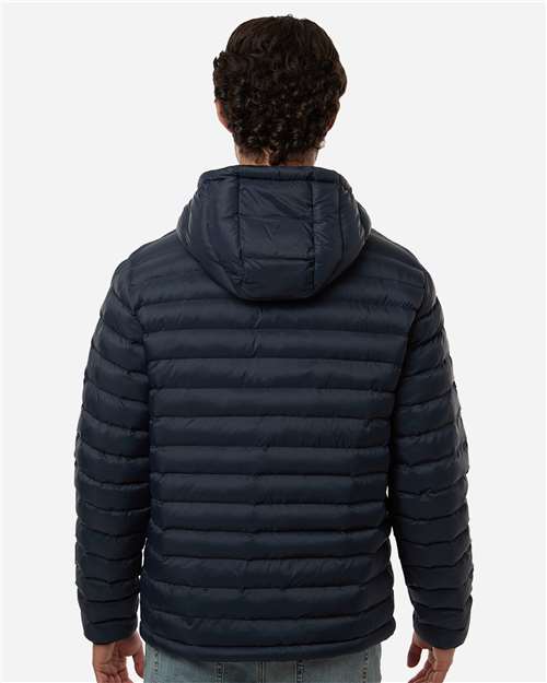 Weatherproof Men's Lightweight Poly-filled Hooded Puffer Jacket 26715