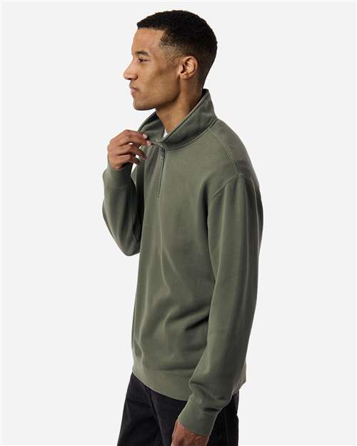Independent Trading Co. Unisex Pigment-Dyed Quarter-Zip Pullover PRM4600QZ