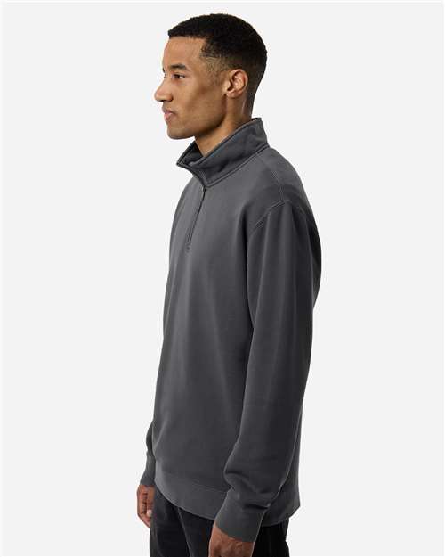 Independent Trading Co. Unisex Pigment-Dyed Quarter-Zip Pullover PRM4600QZ