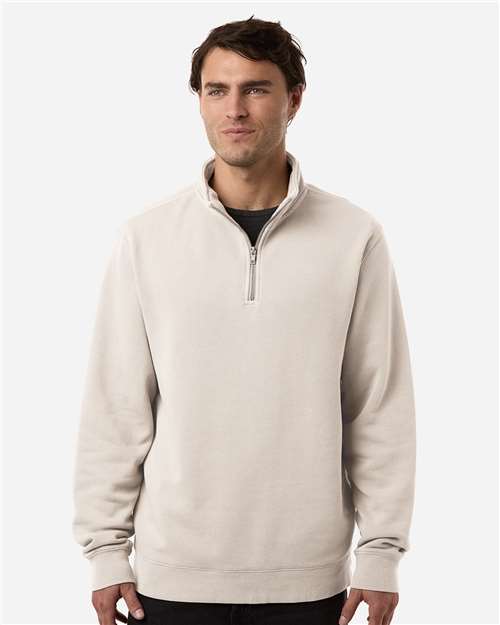 Independent Trading Co. Unisex Pigment-Dyed Quarter-Zip Pullover PRM4600QZ