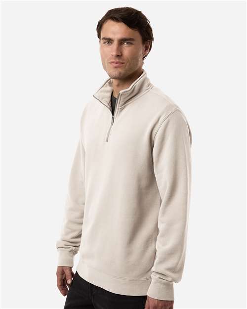 Independent Trading Co. Unisex Pigment-Dyed Quarter-Zip Pullover PRM4600QZ