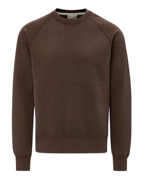 MV Sport Unisex Vintage Fleece Raglan Crewneck Sweatshirt 17116