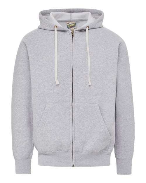 MV Sport Unisex Vintage Fleece Full-Zip Hooded Sweatshirt 22132